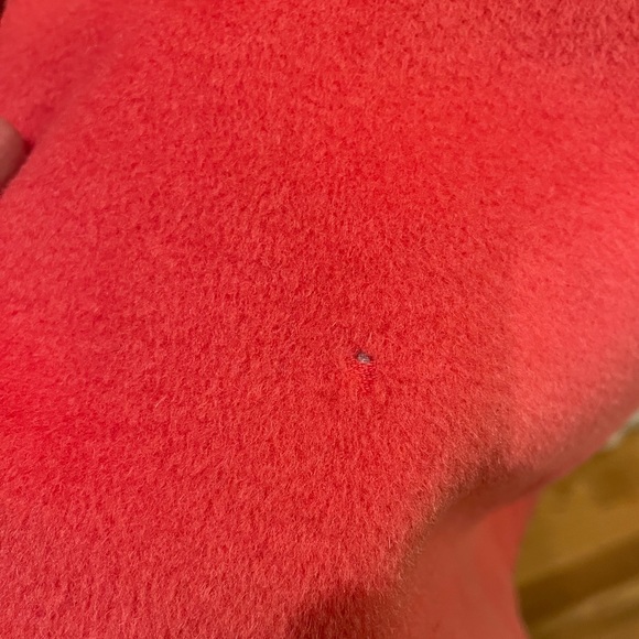 Talbots Wool & Alpaca Overcoat - Bright Coral - Picture 10 of 11